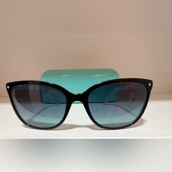 Tiffany & Co. Accessories - TIFFANY & CO. Light Blue & Black Sunglasses MSRP $368 TF4105HB.